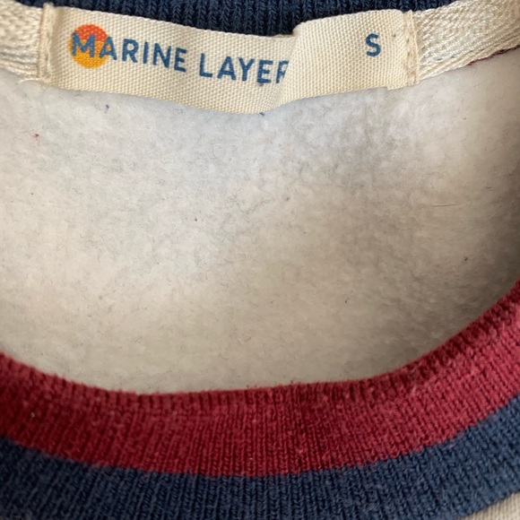 Marine Layer Jenny Crewneck Soft Fleece Sweatshirt Sz S - Picture 7 of 9